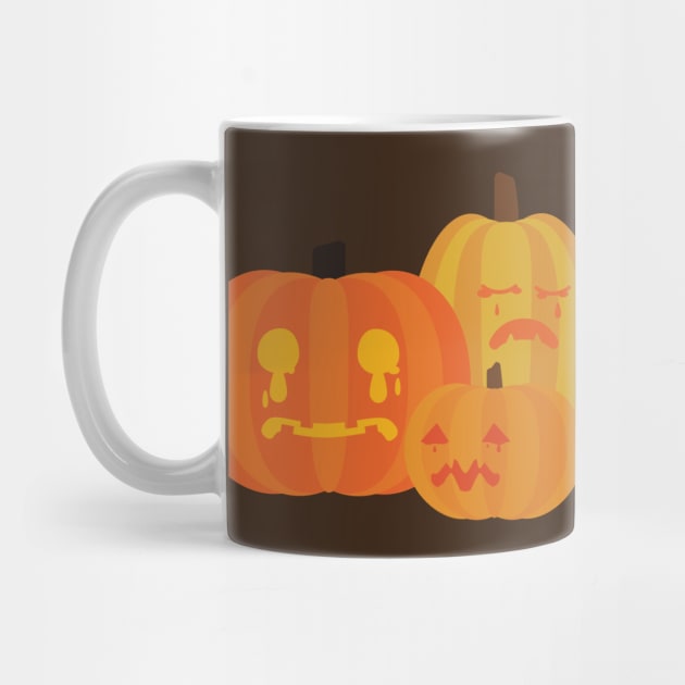 Somber Jack O' Lantern Crew [trio] by deadbeatprince typography